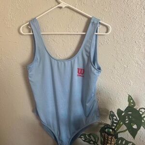 Wilson Sky Blue Athletic Swimsuit